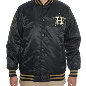 Houston Astros Black And Gold Varsity Jacket