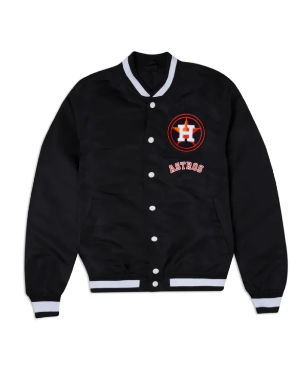 Houston Astros Logo Select Black Varsity Jacket