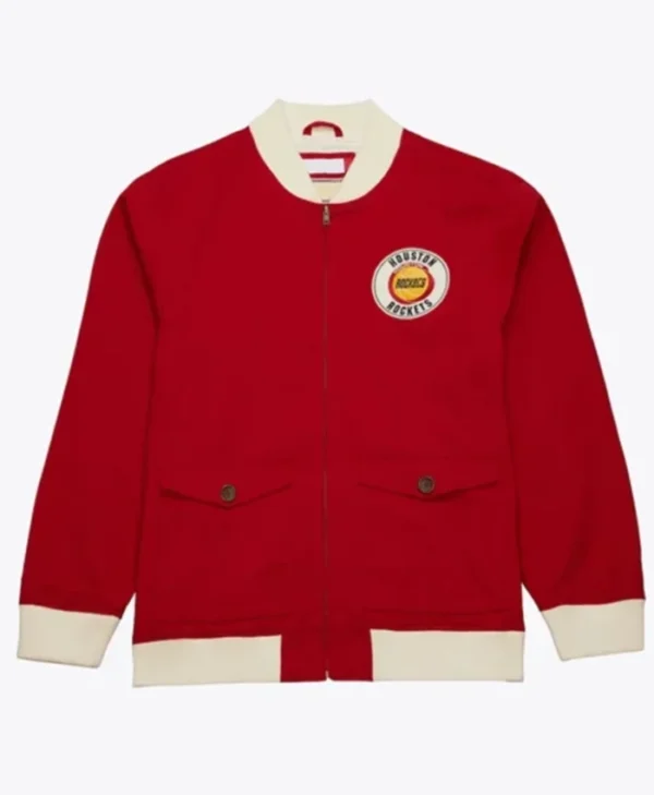 Houston Rockets Red Cotton Bomber Stylish Jacket