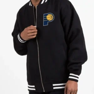 Indiana Pacers Black Bomber Stylish Jacket