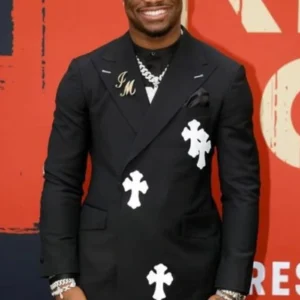 Jalen Milroe 2025 NFL Draft Red Carpet Stylish Blazer