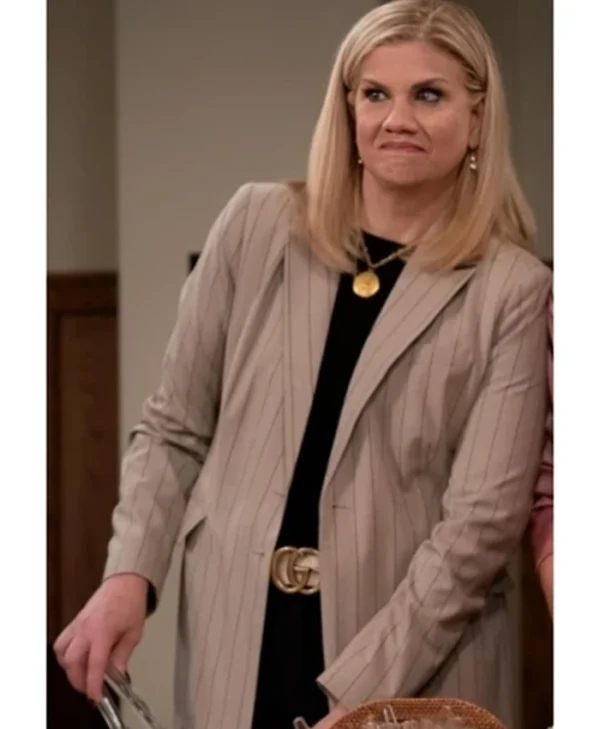 Kristen Johnston Leanne S01 Cotton Brown Coat