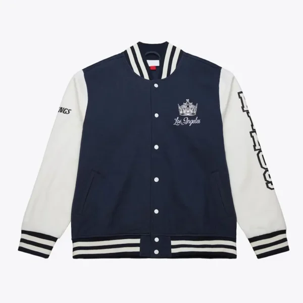 LA Kings Navy and White Fleece Jacket