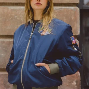 Leon Blue Stylish Bomber Jacket