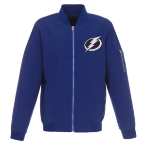 Lightweight Tampa Bay Lightning Nylon Bomber Jacket