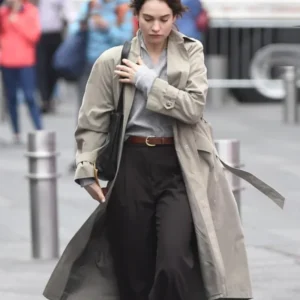 Lily James Relay Coat