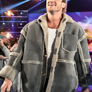 Logan Paul Monday Night RAW Shearling Stylish Jacket