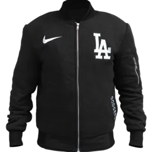 Los Angeles Dodgers Bomber Black Jacket