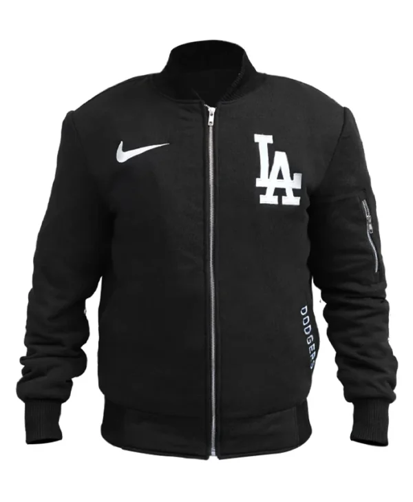 Los Angeles Dodgers Bomber Black Jacket