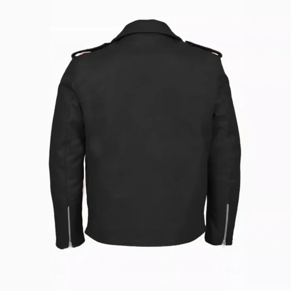 Buy Now Malron Men Classic Black Leather Jacket For Unisex