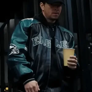 Mark Wahlberg Shooter Eagles Leather Stylish Jacket