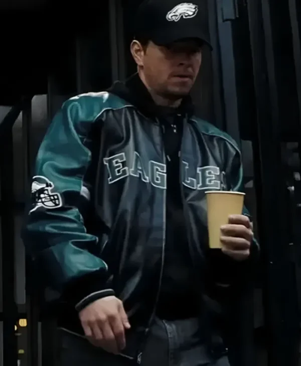 Mark Wahlberg Shooter Eagles Leather Stylish Jacket