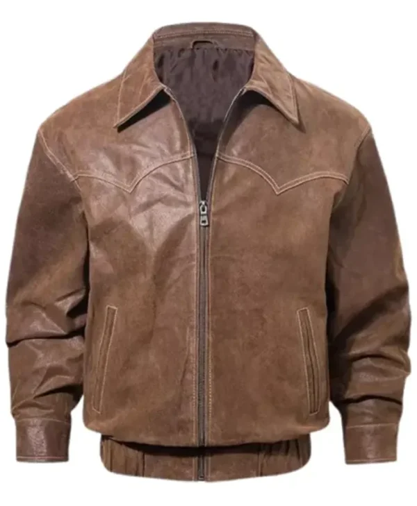 Men's Brown Stylish Leather Jacket