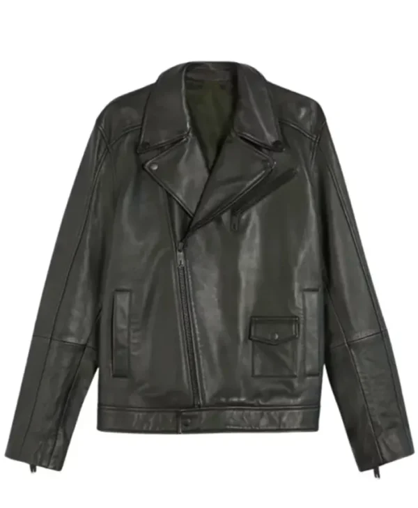 Men’s Classic Carve Black Biker Jacket