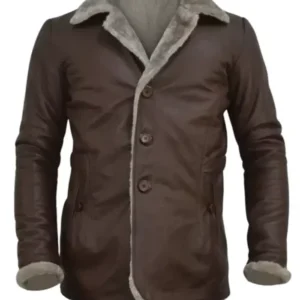 Men’s Fur Slim-Fit Leather Jacket