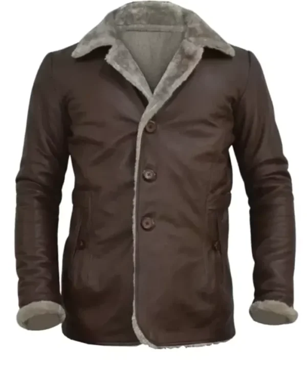 Men’s Fur Slim-Fit Leather Jacket