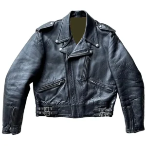 Men’s Mascot Black Leather Jacket
