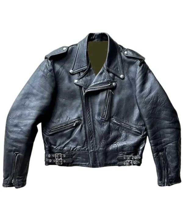 Men’s Mascot Black Leather Jacket
