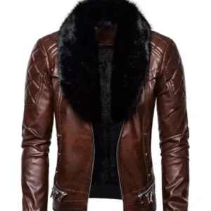 Men’s Retro Aviator Leather Jacket