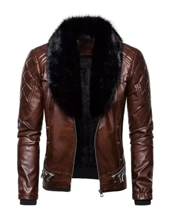 Men’s Retro Aviator Leather Jacket
