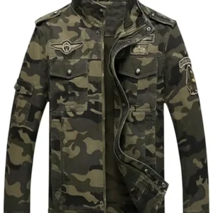 Men’s Springrain Camo Military Cotton Stylish Jacket