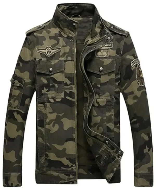 Men’s Springrain Camo Military Cotton Stylish Jacket