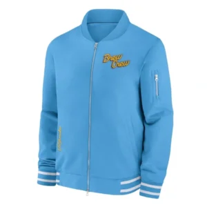 Milwaukee Brewers City Connect Game Time Blue Bomber Jacket