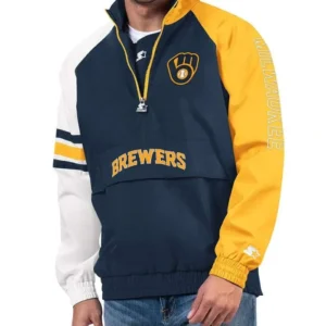 Milwaukee Brewers Elite Half Zip Jacket