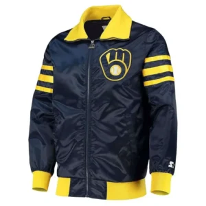 Milwaukee Brewers The Captain II Navy Bomber Jacket