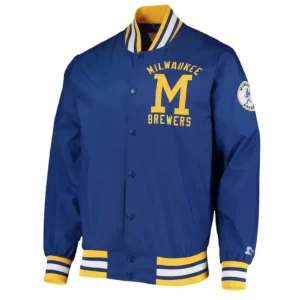 Milwaukee Brewers The Jet III Royal Varsity Jacket