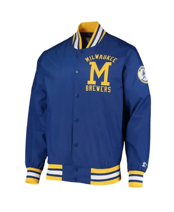 Milwaukee Brewers The Jet III Royal Varsity Jacket