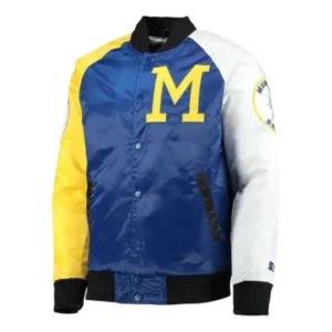 Milwaukee Brewers Tri-Color Varsity Jacket