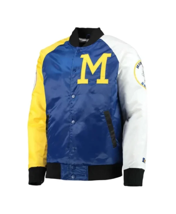 Milwaukee Brewers Tri-Color Varsity Jacket