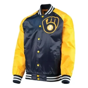 Milwaukee Brewers Varsity Satin Jacket