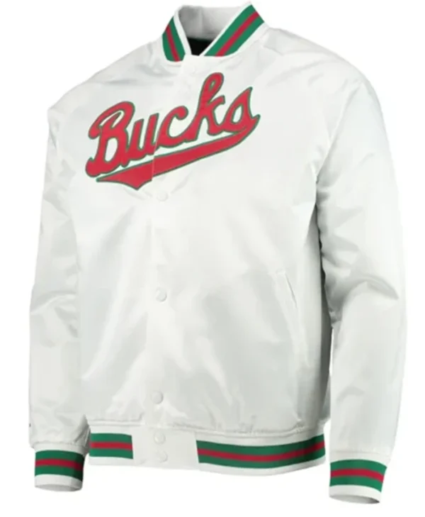 Milwaukee Bucks Hardwood Classics Varsity Jacket