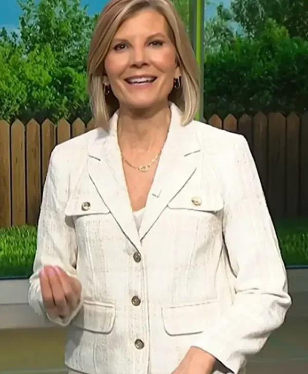 NBC News Daily 2025 Kate Snow White Stylish Jacket