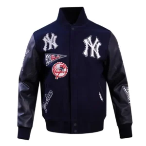 NY Yankees Animal Print Varsity Jacketvvvvvvvvv