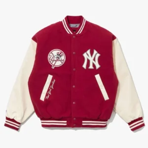 NY Yankees Baseball Dark Red Varsity Jacket