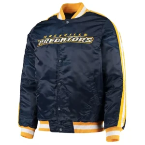 Nashville Predators O-Line Navy Varsity Jacket