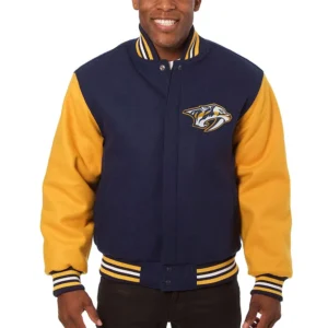 Nashville Predators Two-Tone Navy-Gold Jacket