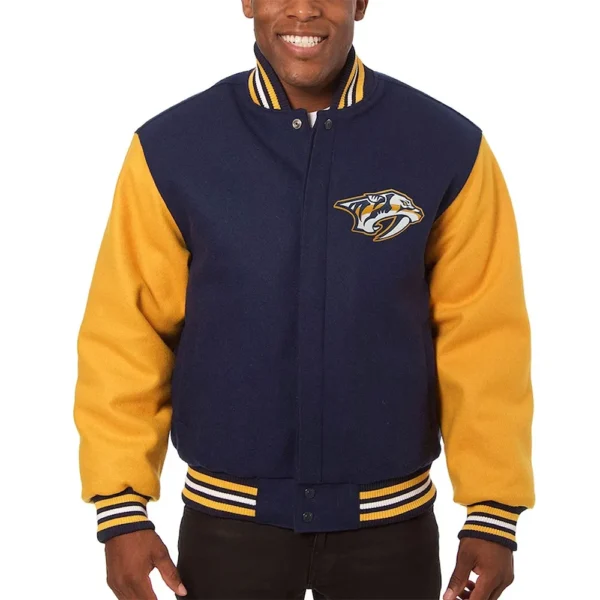 Nashville Predators Two-Tone Navy-Gold Jacket