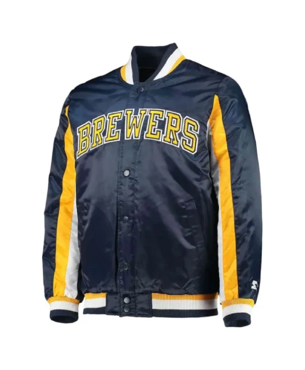 Navy Milwaukee Brewers The Ace Jacket