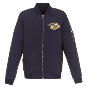 Navy Nashville Predators Lightweight Nylon Jacket