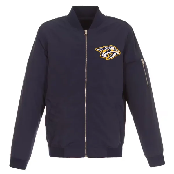 Navy Nashville Predators Lightweight Nylon Jacket