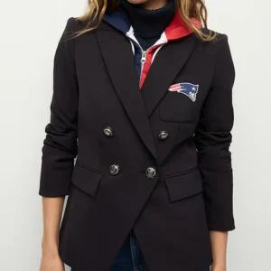 New England Patriots Dickey Black Stylish Blazer