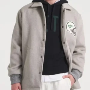 New York Jets Coaches Grey Heather Jacket