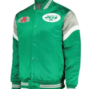 New York Jets Heavyweight Green Varsity Jacket