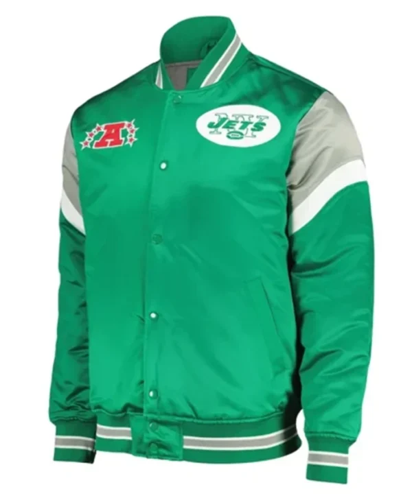 New York Jets Heavyweight Green Varsity Jacket