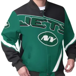 New York Jets Maximum Racing Varsity Green Jacket