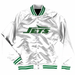 New York Jets White Stylish Varsity Jacket